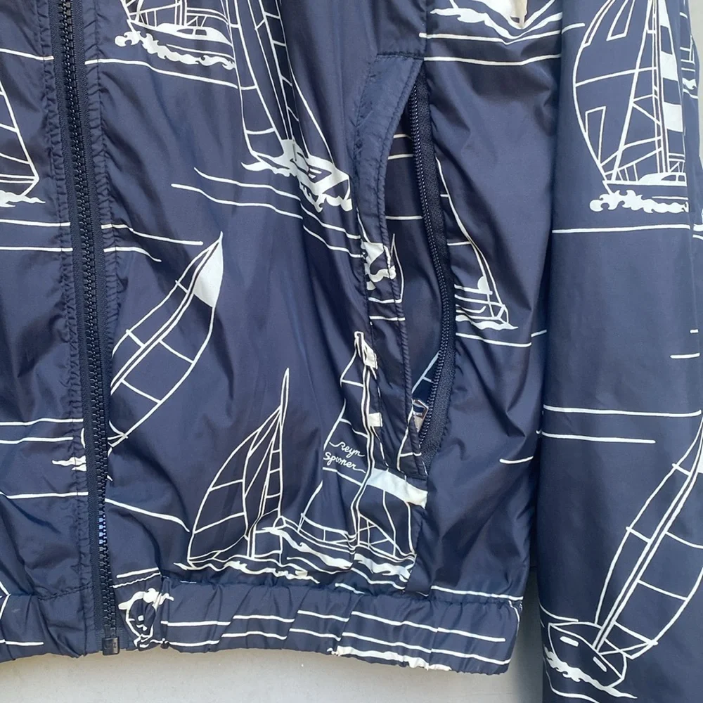 REYN SPOONER ‼️ reversible weather proof windbreaker men’s size M - Picture 3 of 11
